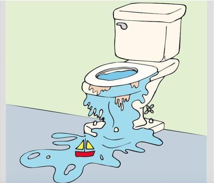 clogged toilet cartoon